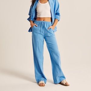 A&F linen blend pants